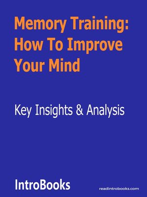 cover image of Memory Training